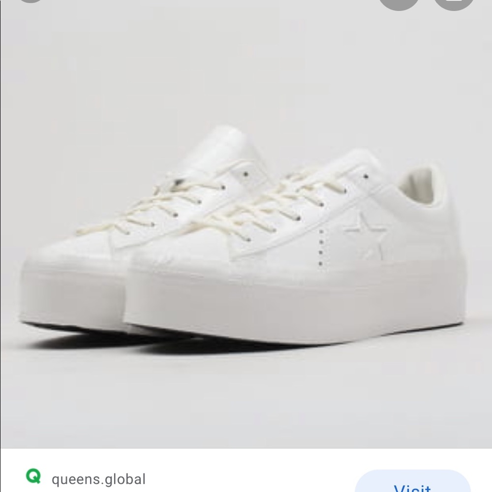 Converse One Star Leather Platforms
